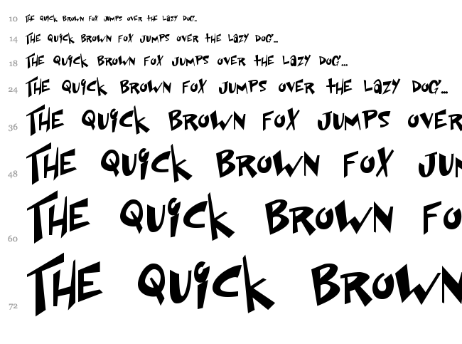 Space Up Yer Life font waterfall